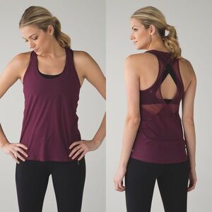 Lululemon Tranquil Tank Top in Red Grape